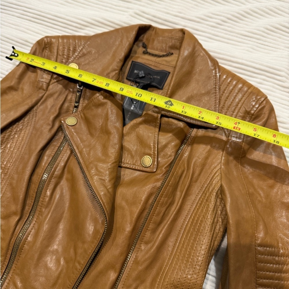 NWT Bcbg MaxAzria motorcycle Leather Jacket - Picture 14 of 14